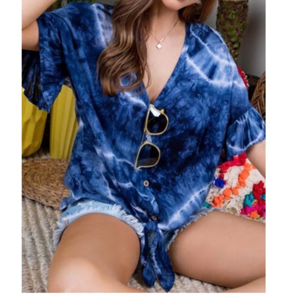 Lena-Tie Dye top - Picture 2 of 7